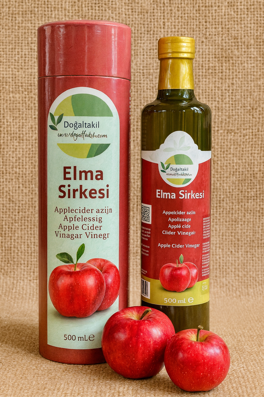 %100 Elma Sirkesi 500 ml. (Doğal Fermantasyon)