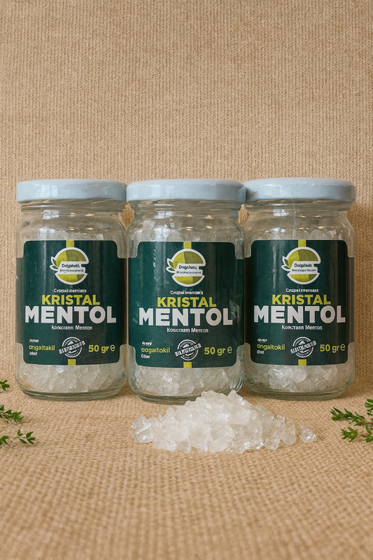 %100 Bitkisel Kristal Mentol 50gr
