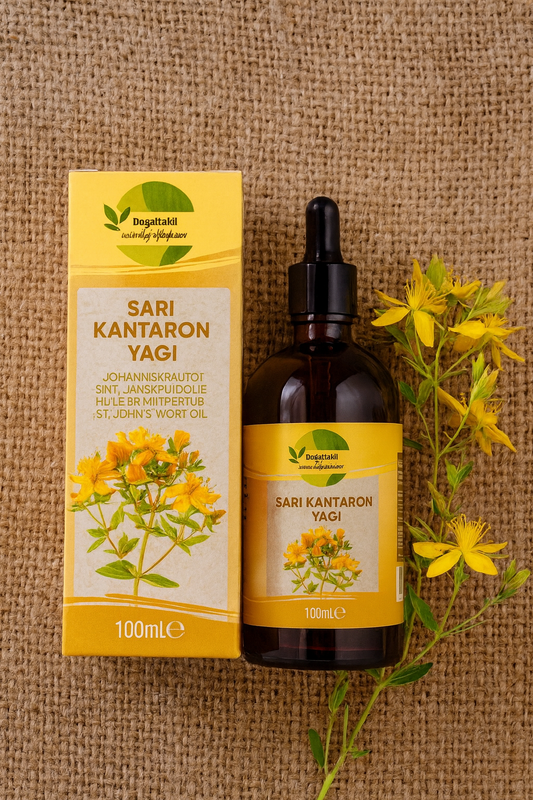 %100 Kantaron Yağı 100ml (Soğuk Sıkım)
